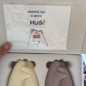 Cute Bear Hug Soap Set